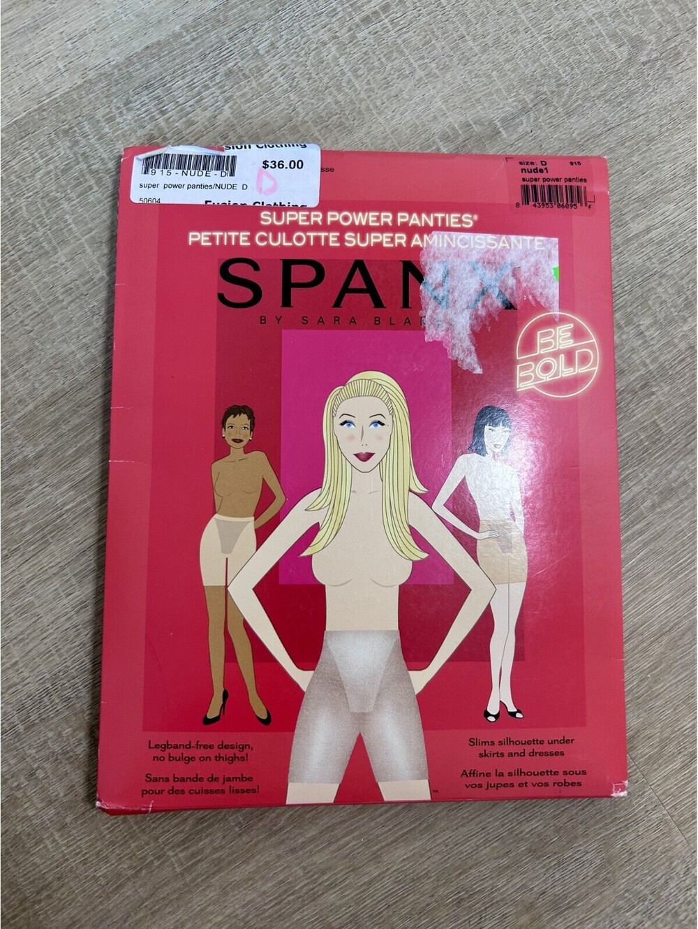 Spanx Super Power Panties Size D Nude 1 In Power Line Mid Thigh Shaper Plus New